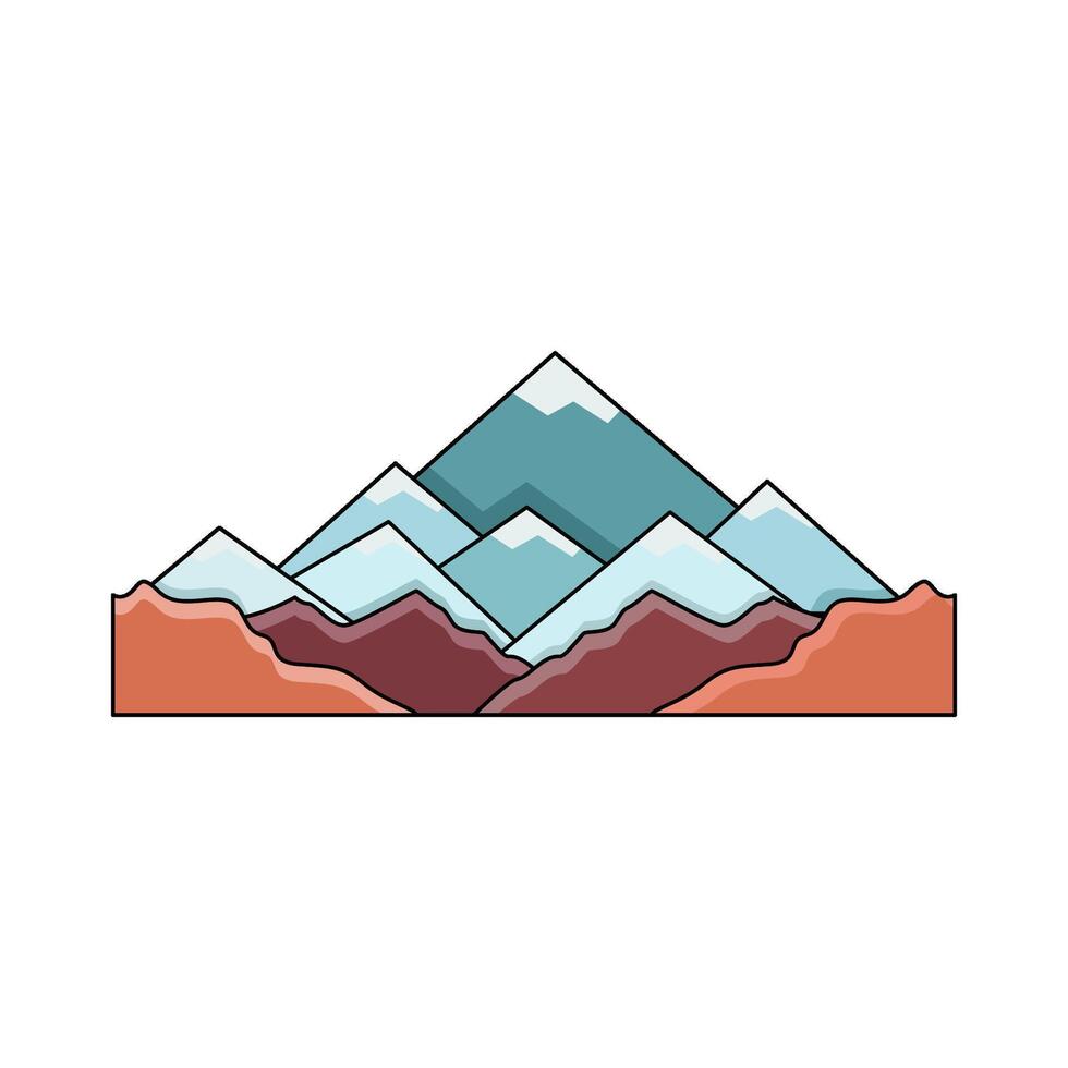 illustration of Mountains vector
