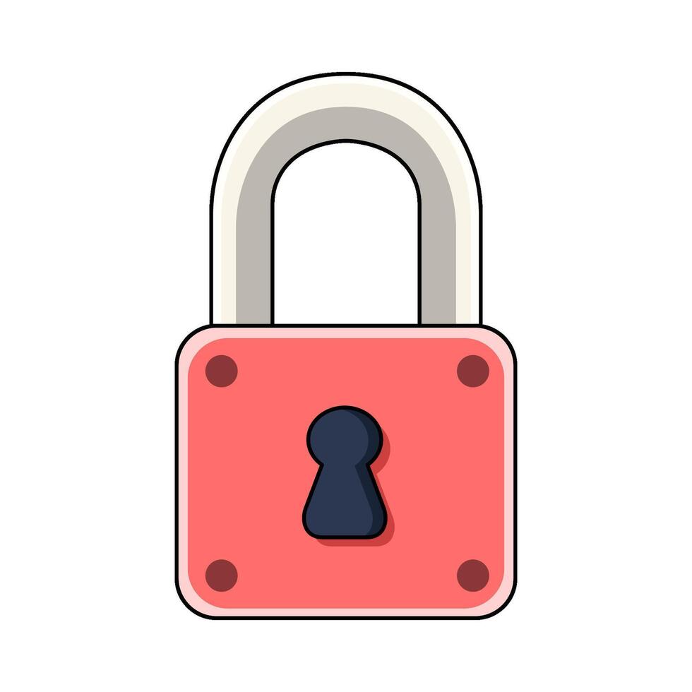 illustration of Square Lock vector