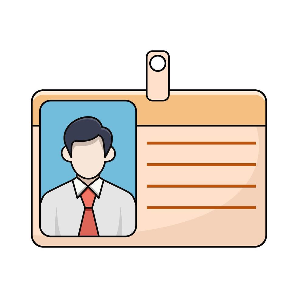 Id card illustration vector