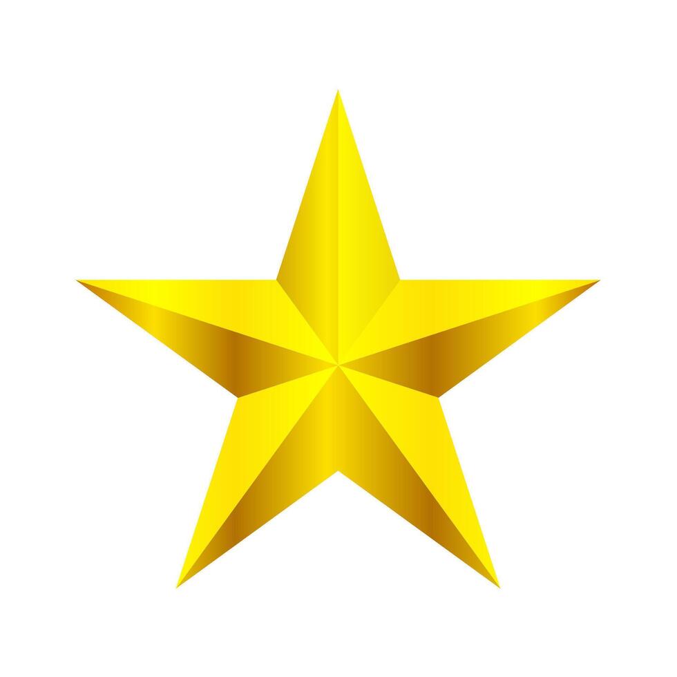 golden star on white background, golden star illustration draw, yellow gold star elegant, gold star icon vector