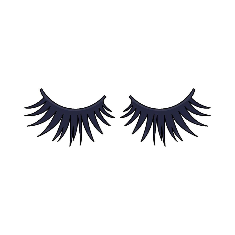 illustration of False Lashes vector