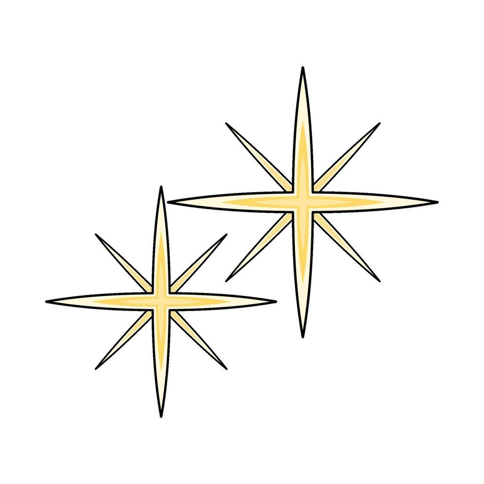 illustration of Star shine vector