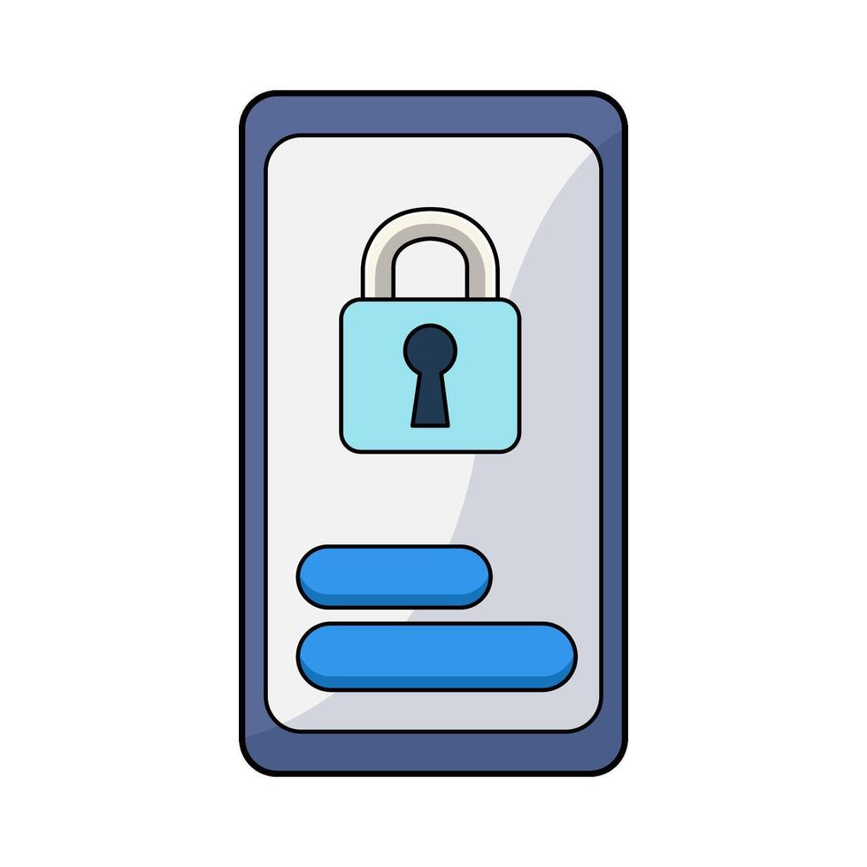 illustration of Login Lock vector