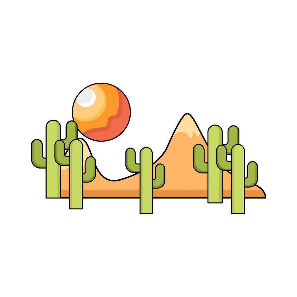 illustration of Desert vector