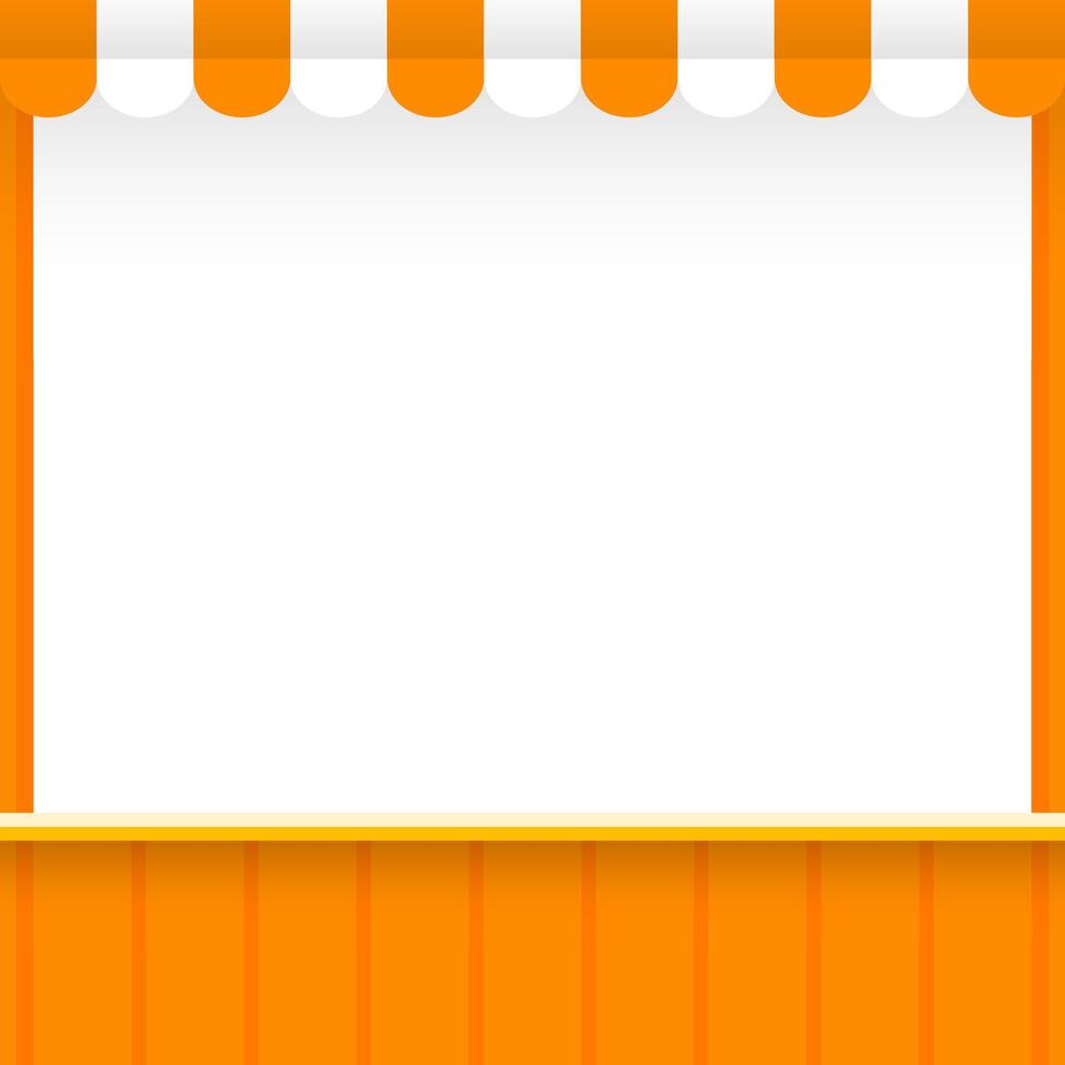 banner template shop orange style for sales advertising social online background, template frame empty copy space background banner orange, frame banner blank online shop style orange vector