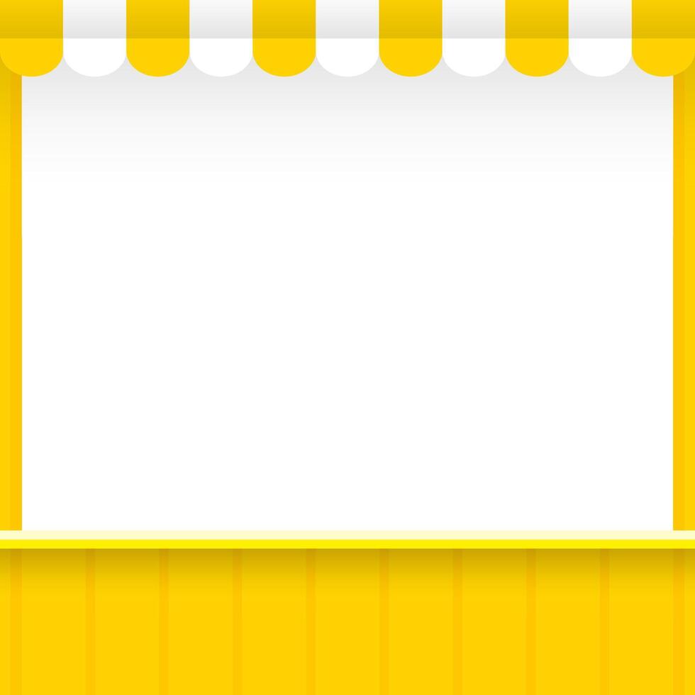banner template shop yellow style for sales advertising social online background, template frame empty copy space background banner yellow, frame banner blank online shop style vector