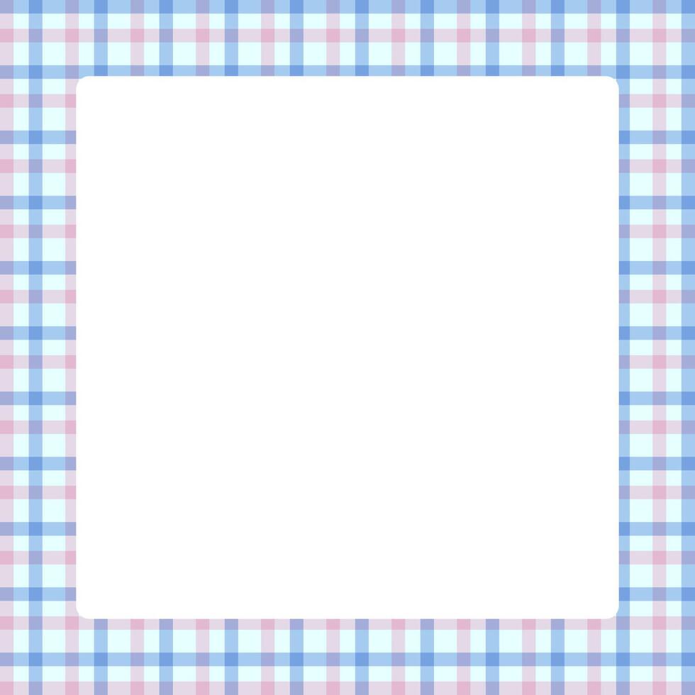 tartan square frame, plaid tartan pastel soft for banner, plaid frame for advertising background, copy space vector