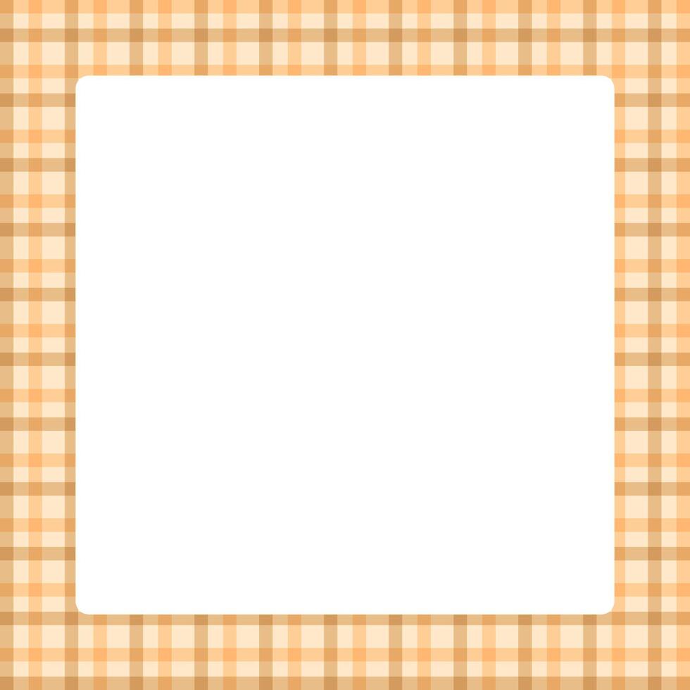 tartan square frame, brown plaid tartan pastel soft for banner, plaid frame for advertising background, copy space vector