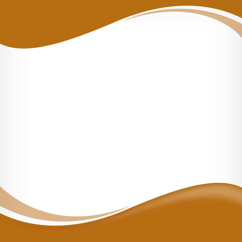 wave border frame brown for banner background, square frame for banner advertising and background, copy space vector