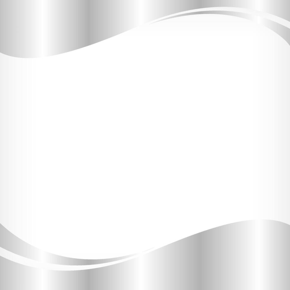 wave border frame silver for banner background, square frame for banner advertising background, copy space vector