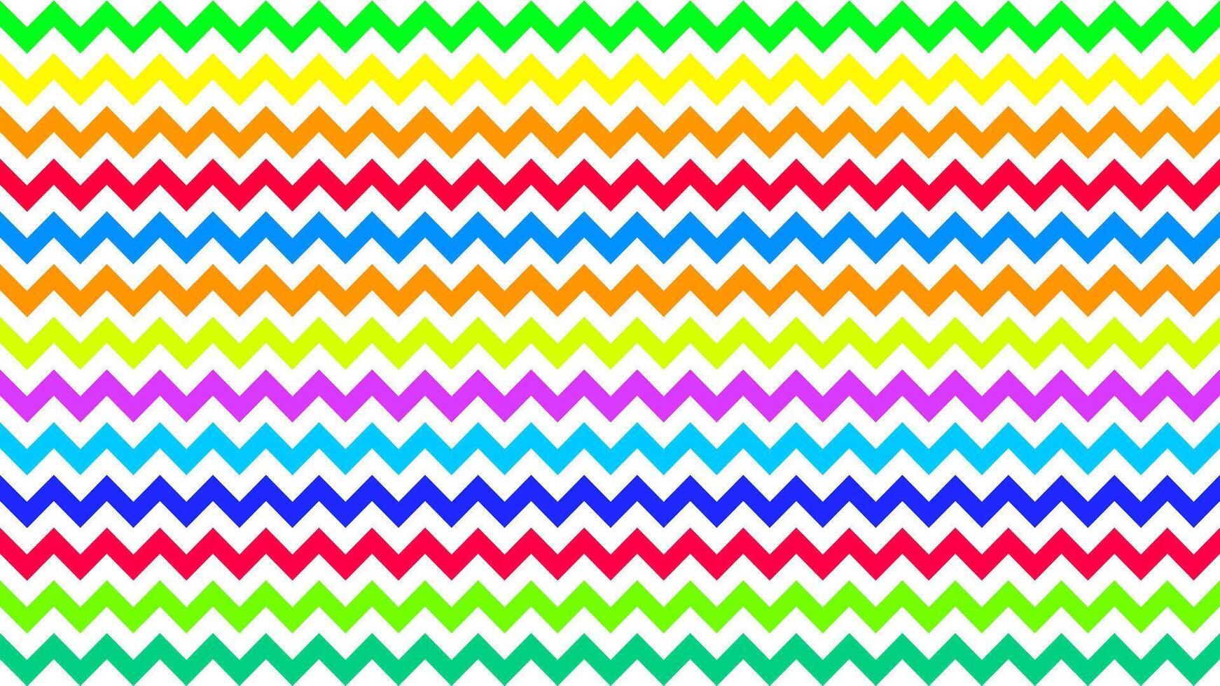 rainbow serrated striped colorful for background, art line shape zig zag doodle pastel, wallpaper stroke line parallel wave triangle rainbow color, tracery chevron colorful triangle striped full frame vector