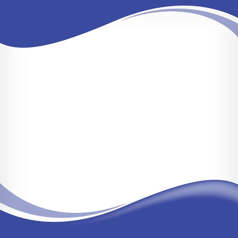 wave border frame blue for banner background, square frame for banner advertising background copy space vector