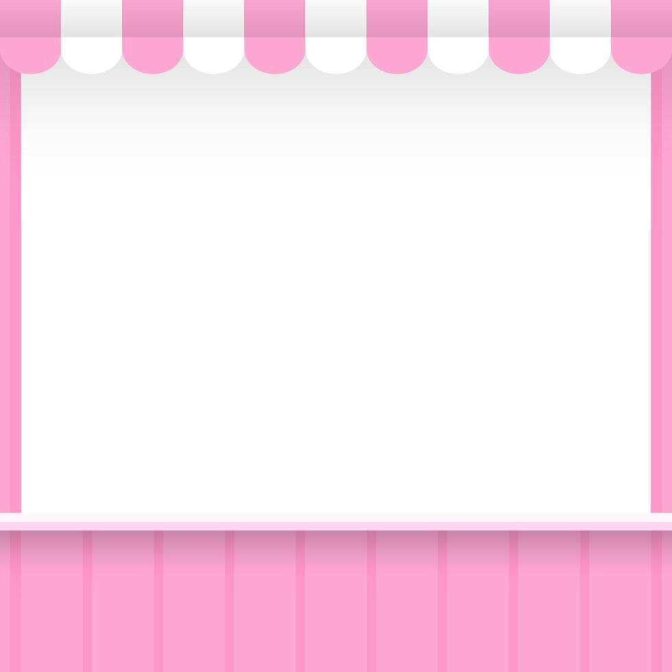 banner template shop pink style for sales advertising social online background, template frame empty copy space background banner pink, frame banner blank online shop style pink vector