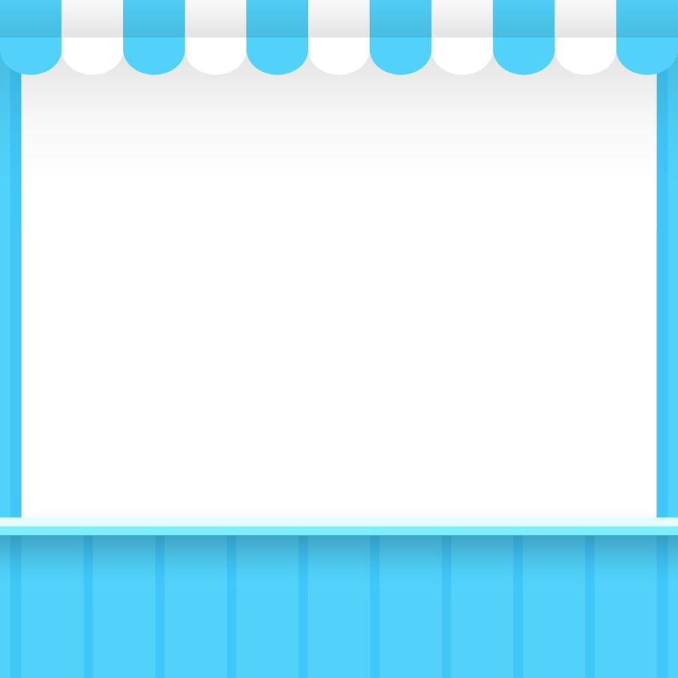 banner template shop blue style for sales advertising social online background, template frame empty copy space background banner blue, frame banner blank online shop style blue background vector