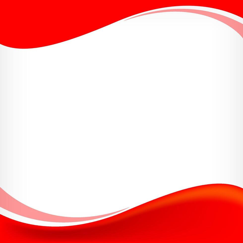 wave border frame red for banner background, square frame for banner advertising background copy space vector