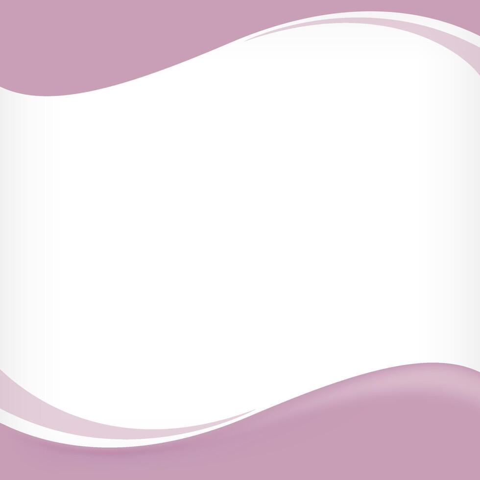 wave border frame purple pastel for banner background, square frame for banner advertising background, copy space vector