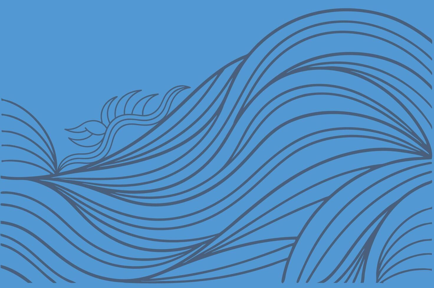 Flowing Wave pattern design. vector