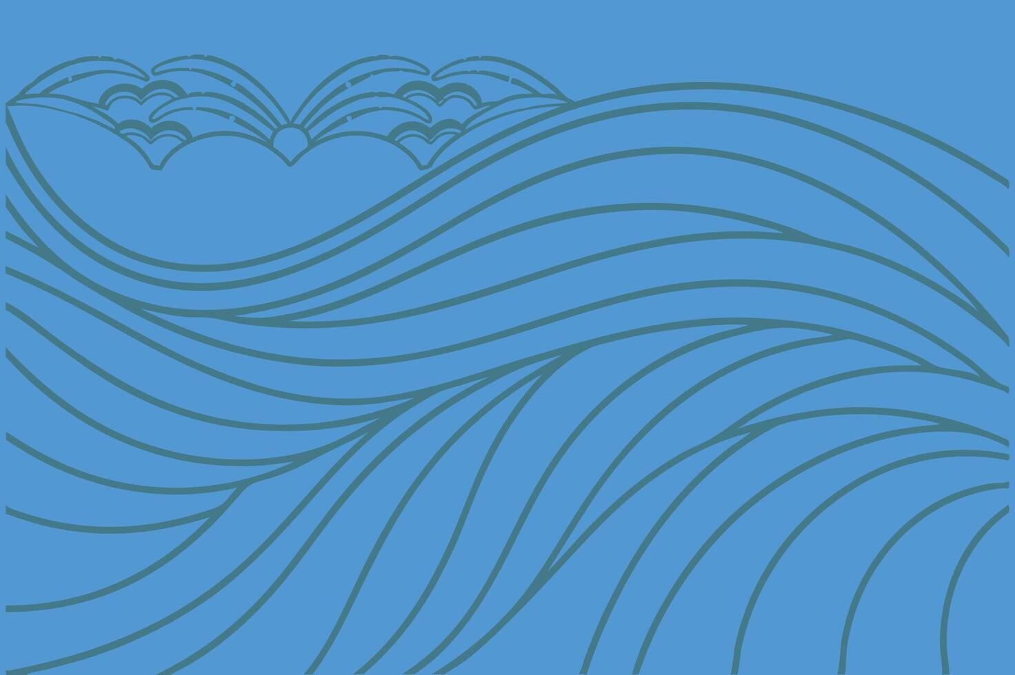 modern Flowing Wave Digital Abstract pattern design illustration. vector