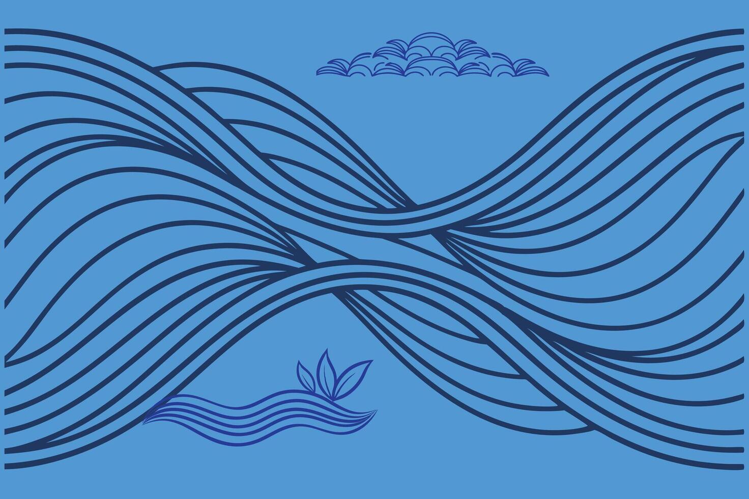 modern Wave Digital . vector