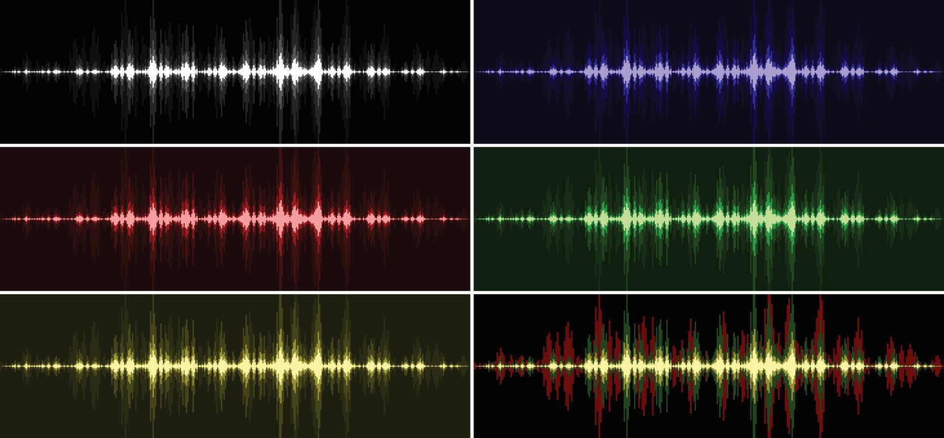 Backgrounds with sound scale. vector