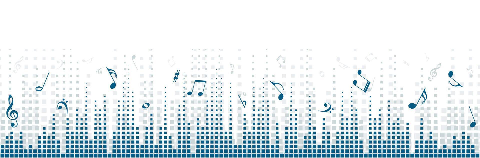 Background with sound scale. vector