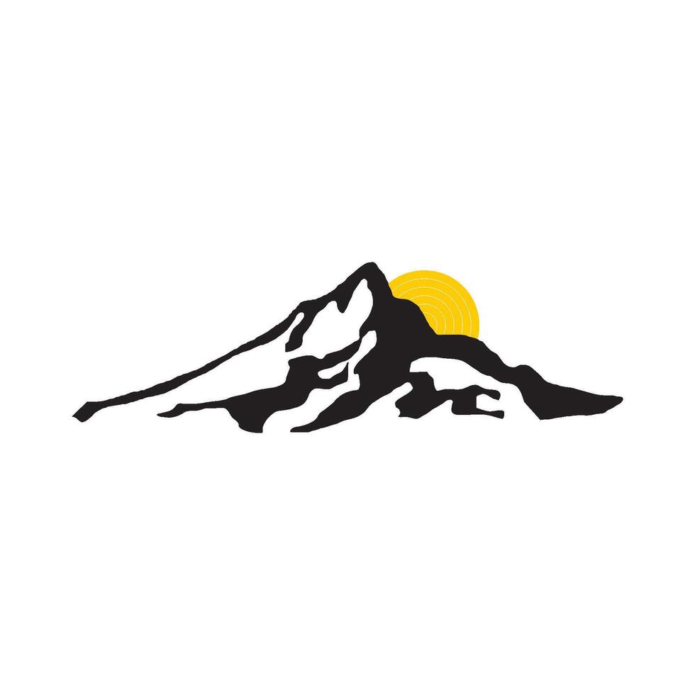 Mountain Illustration symbol Icon vector