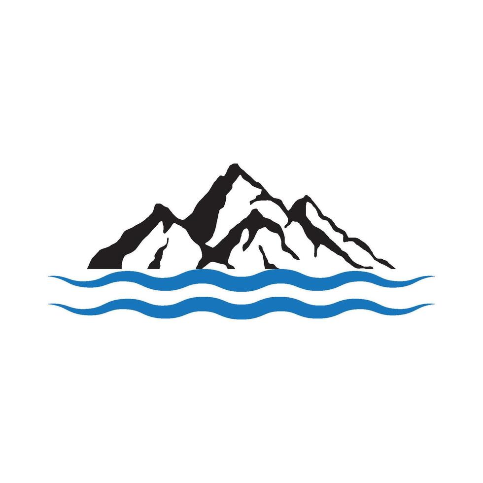 Mountain Illustration Icon symbol vector