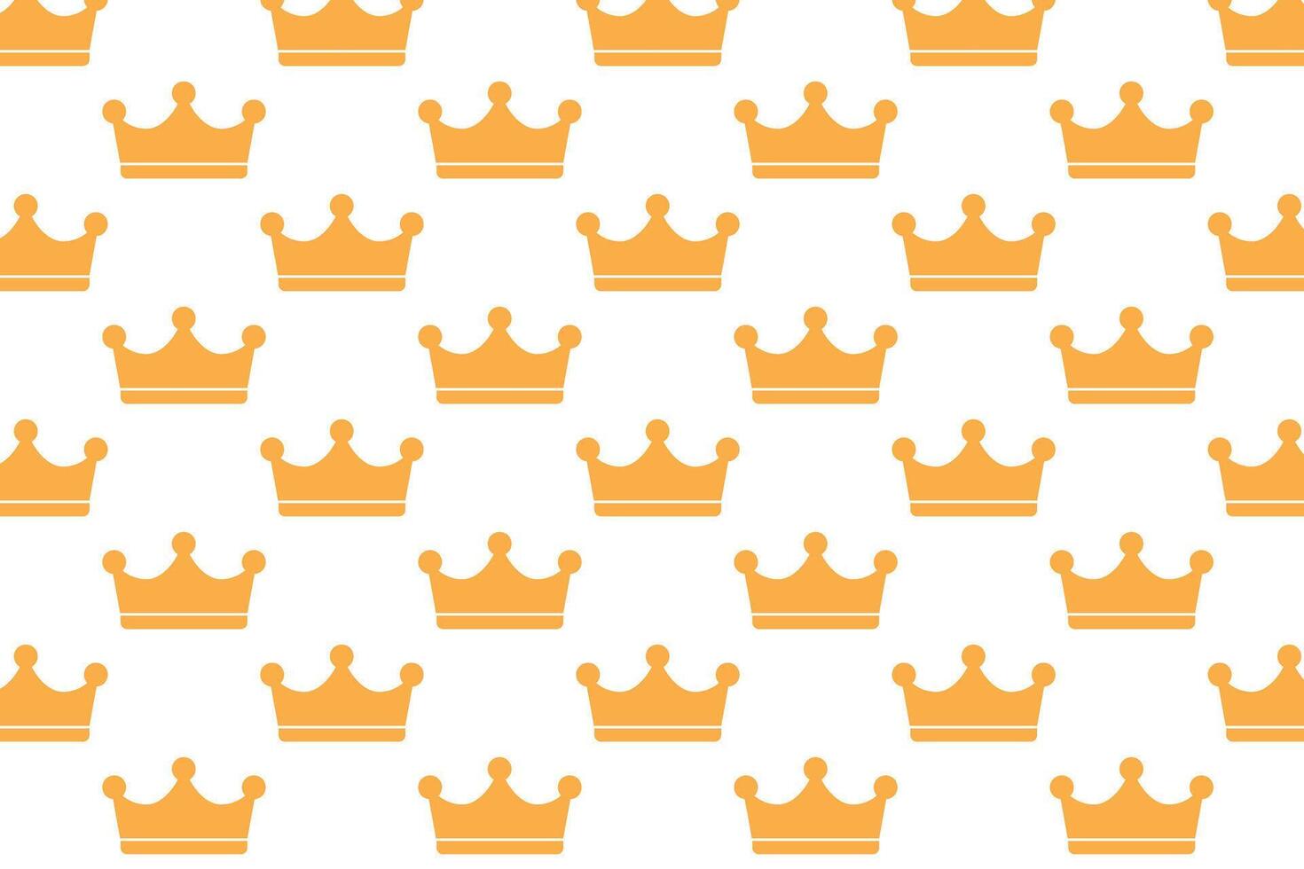 Crown pattern on white background . Royal crown pattern . Crown background . illustration vector