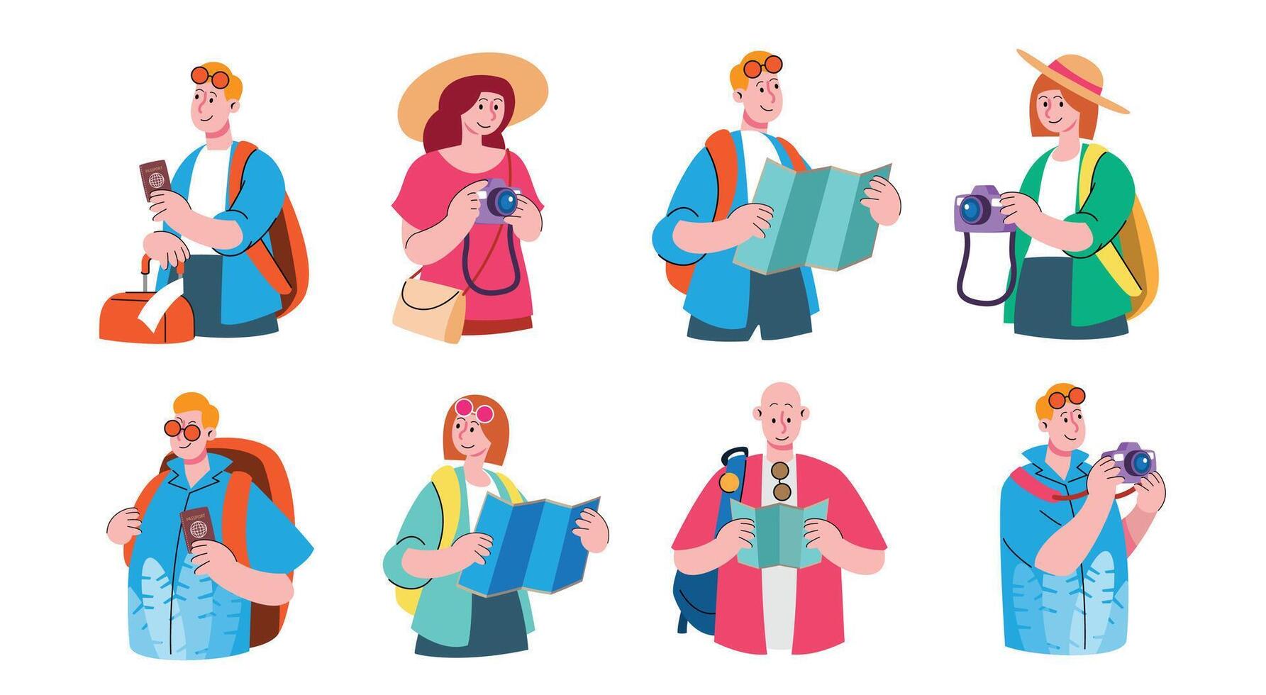 Tourist Character illustration vector