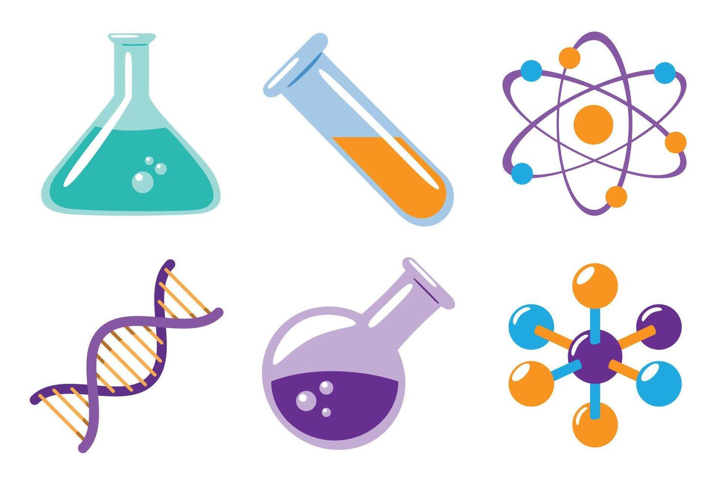 Education Science Equipment Icons illustration vector