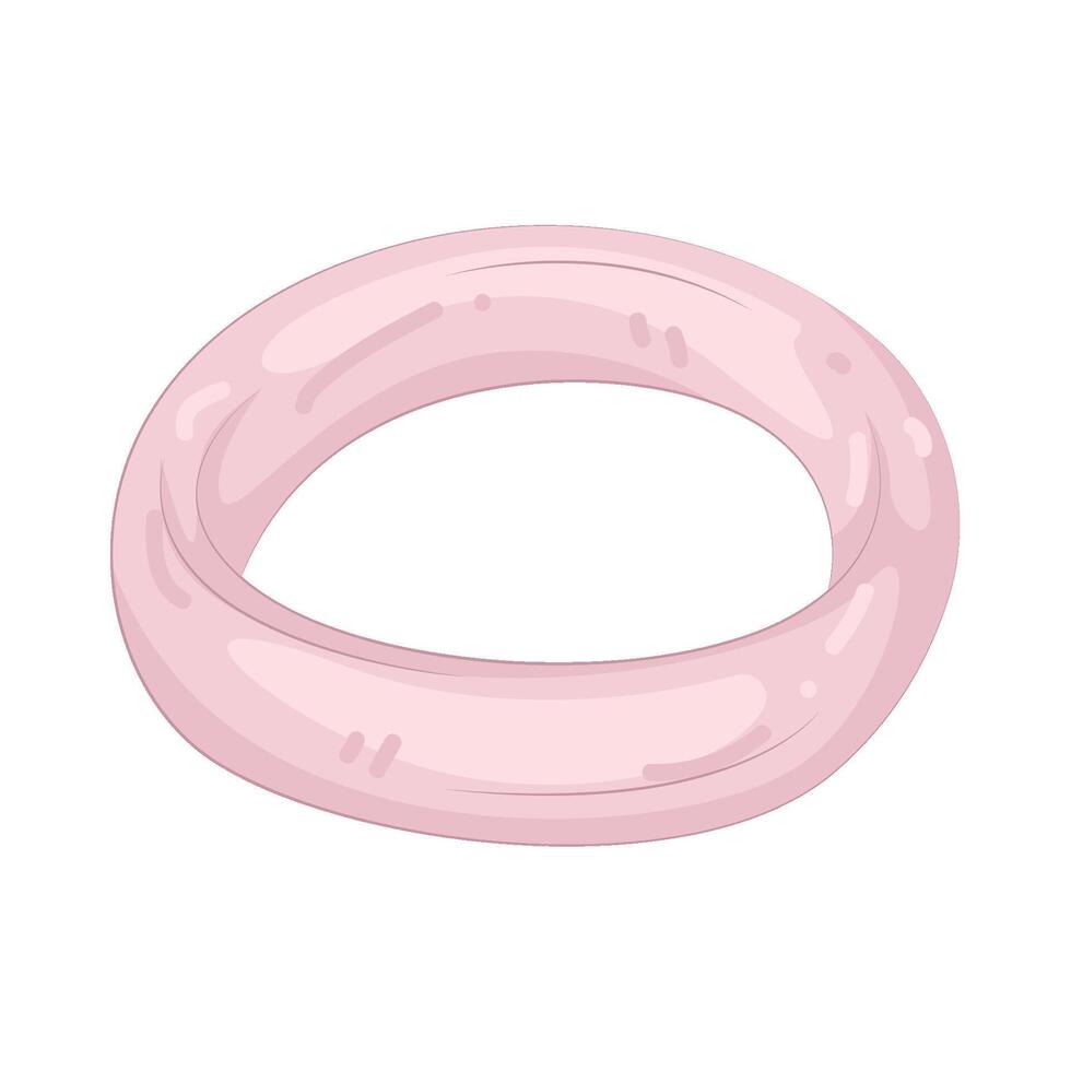 Illustration of pink Hair Tie vector