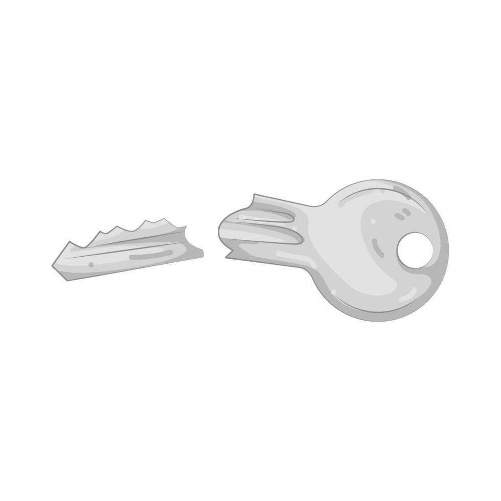 Illustration of Broken Key vector