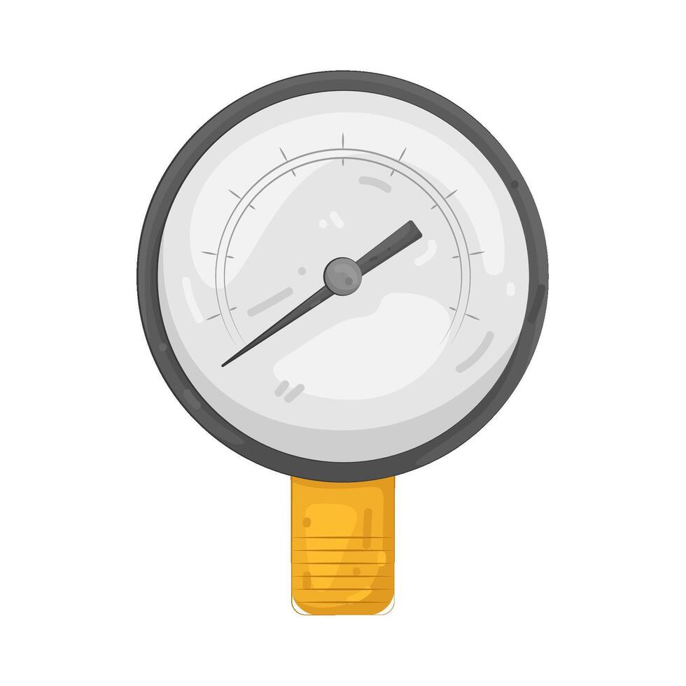 Illustration of a Pressure Gauge vector