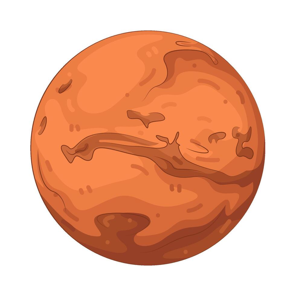 Illustration of Canyon mars vector