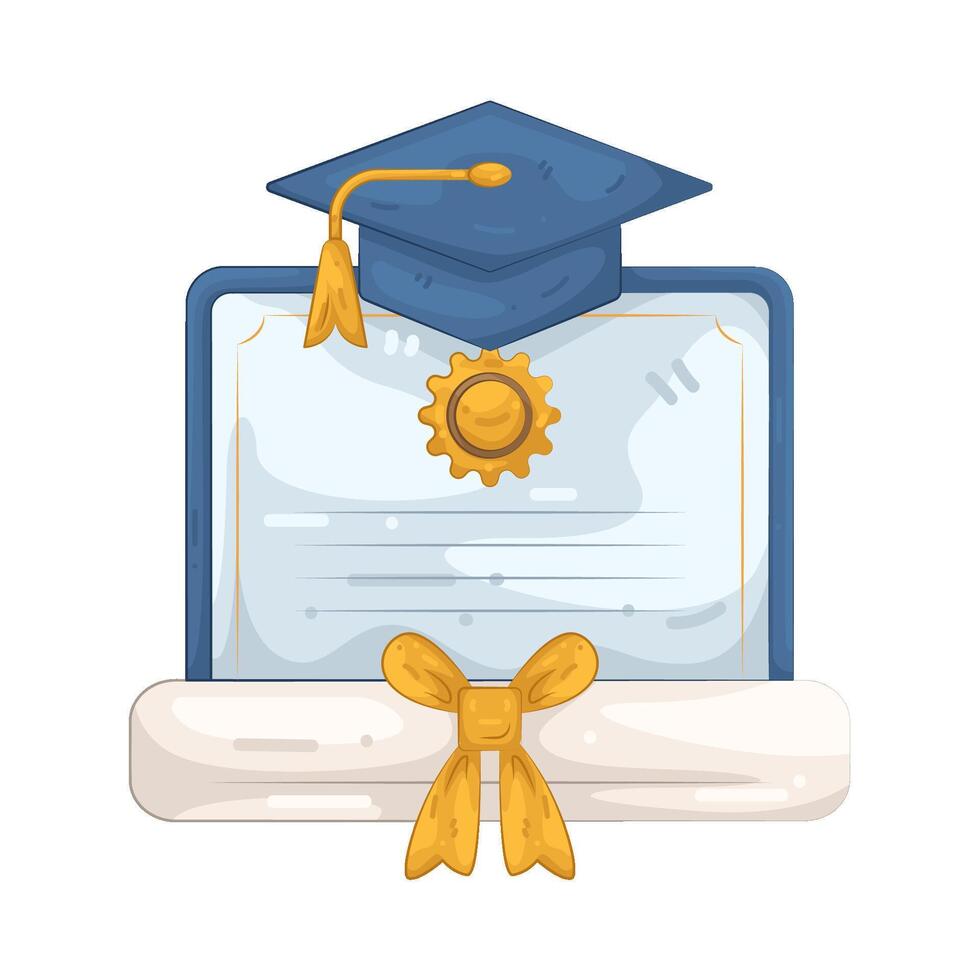 Illustration of a Diploma vector