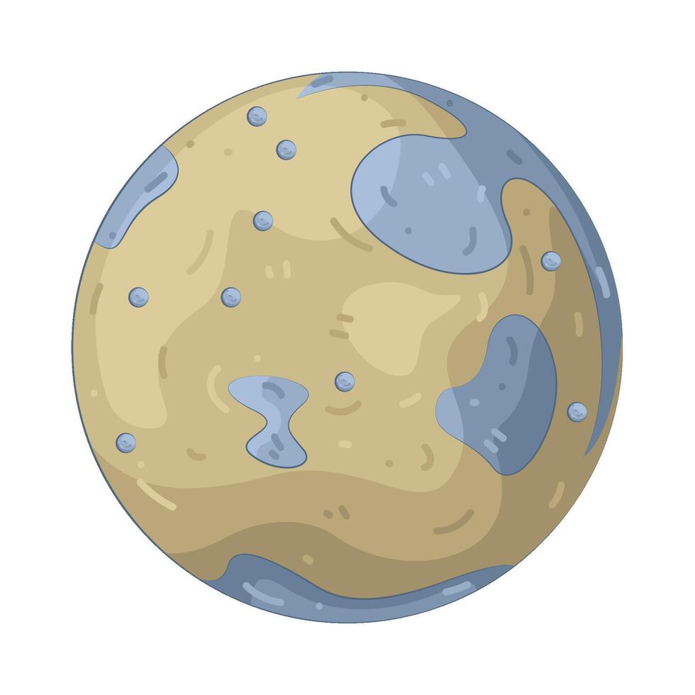 Illustration of Mercury Planets vector
