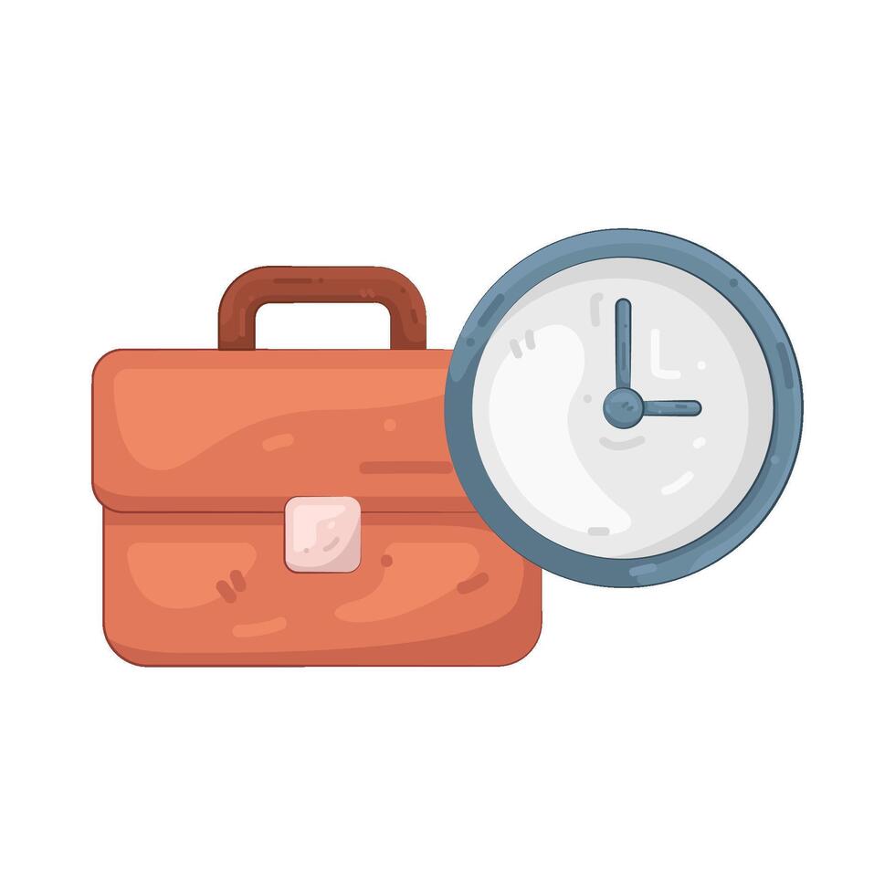 Illustration of work hour vector