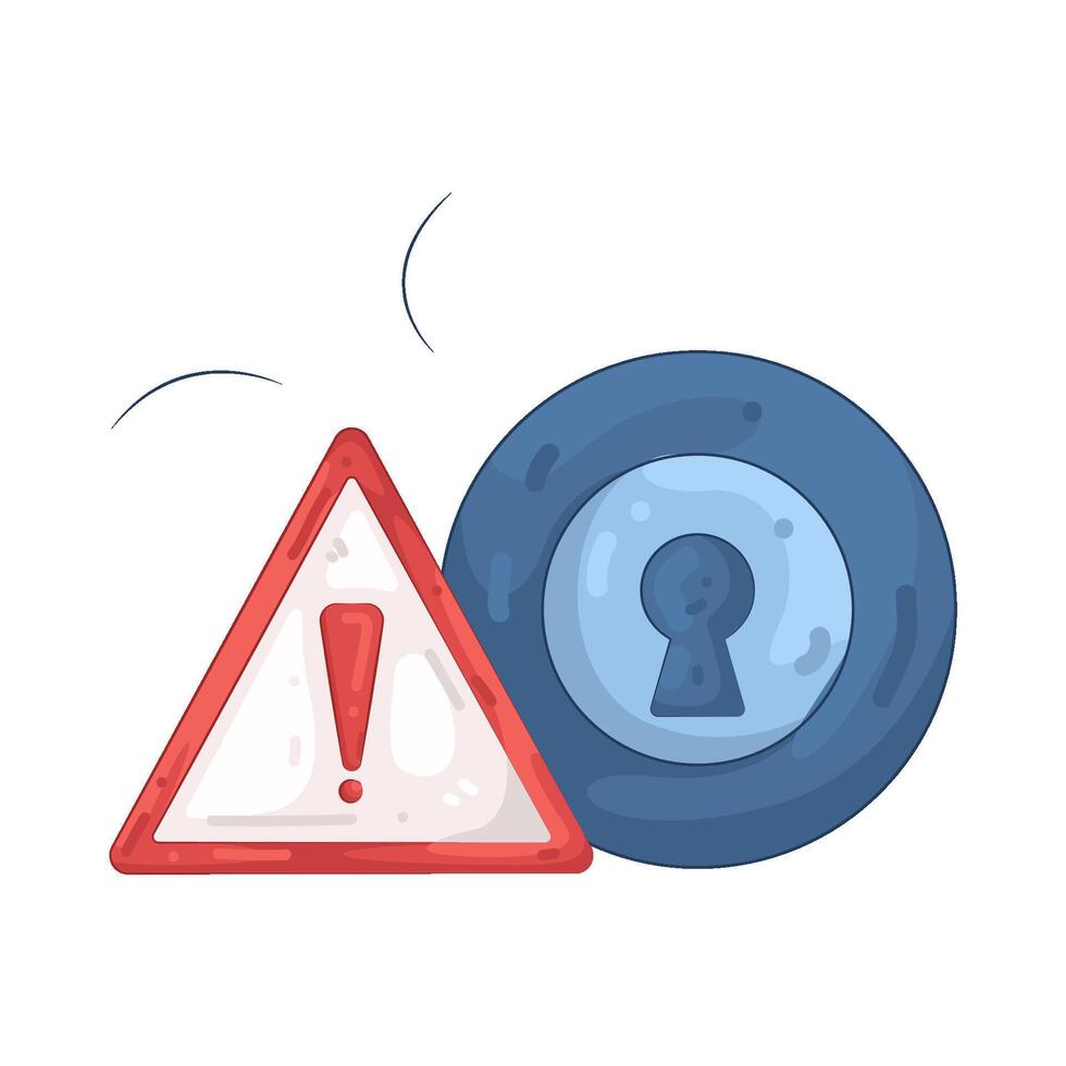 Illustration of Unsecure vector