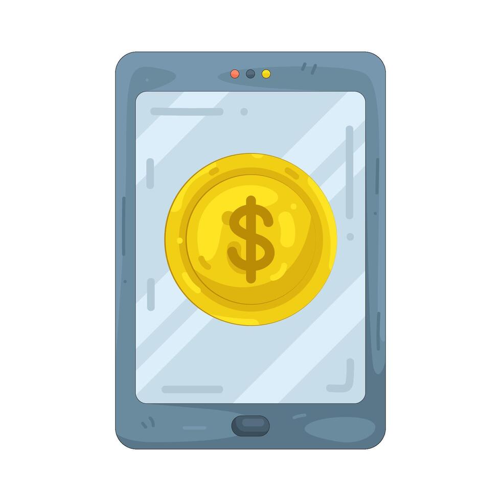 Illustration of E-wallet vector