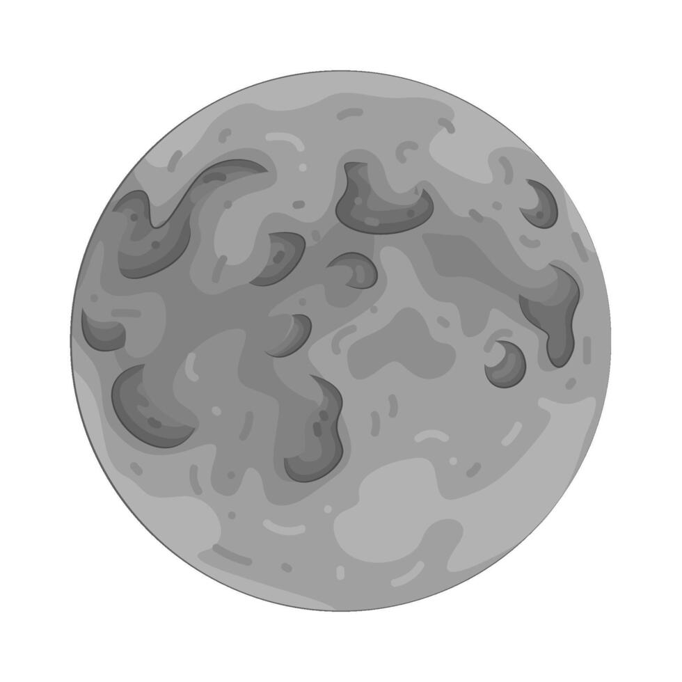 Illustration of a Space Moon vector