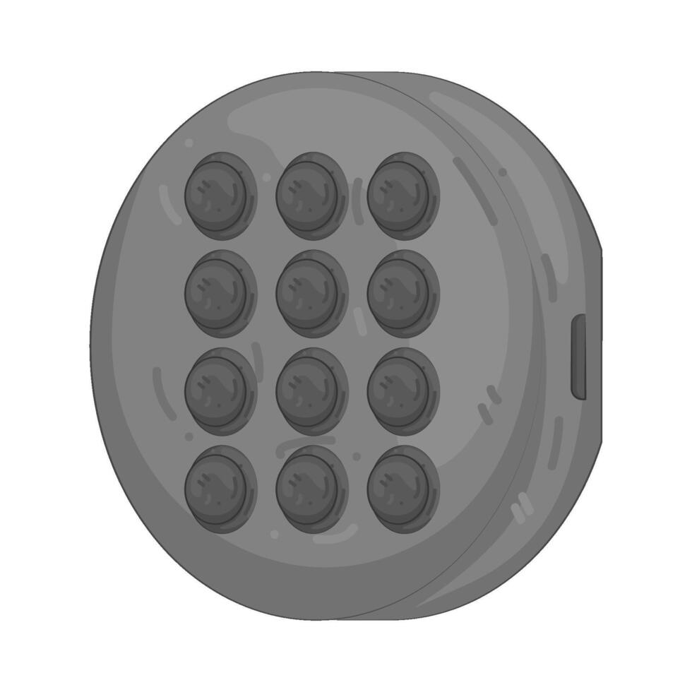 Illustration of pin code lock vector