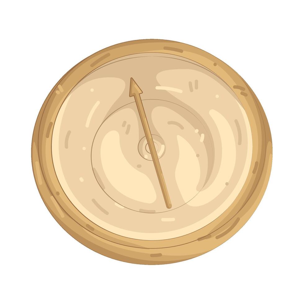 Illustration of a golden Compass vector