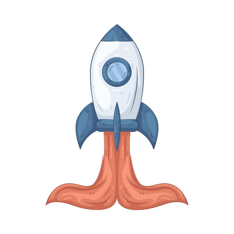 Illustration of Space Rocket Launch vector