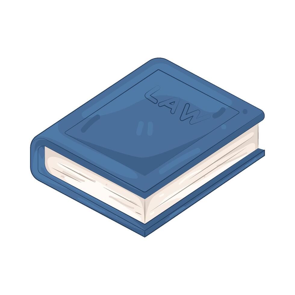 Illustration of a Law Book vector