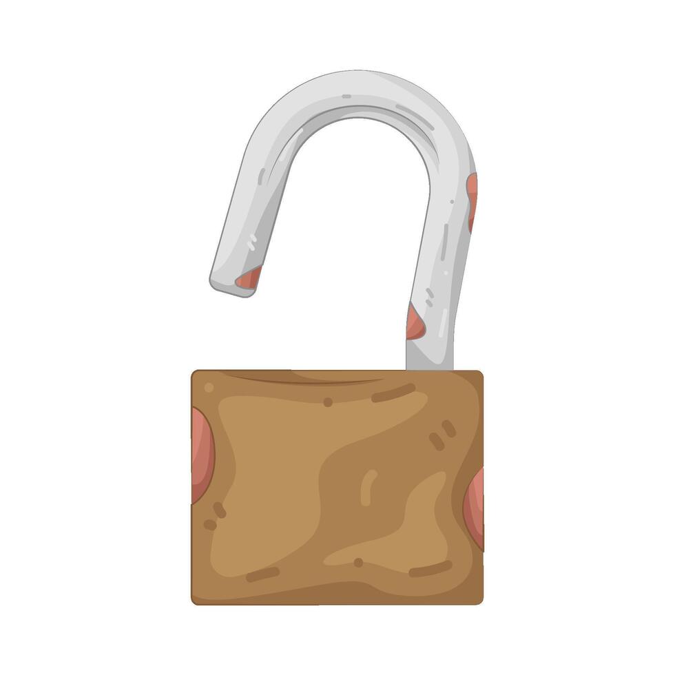 Illustration of Broken Lock vector