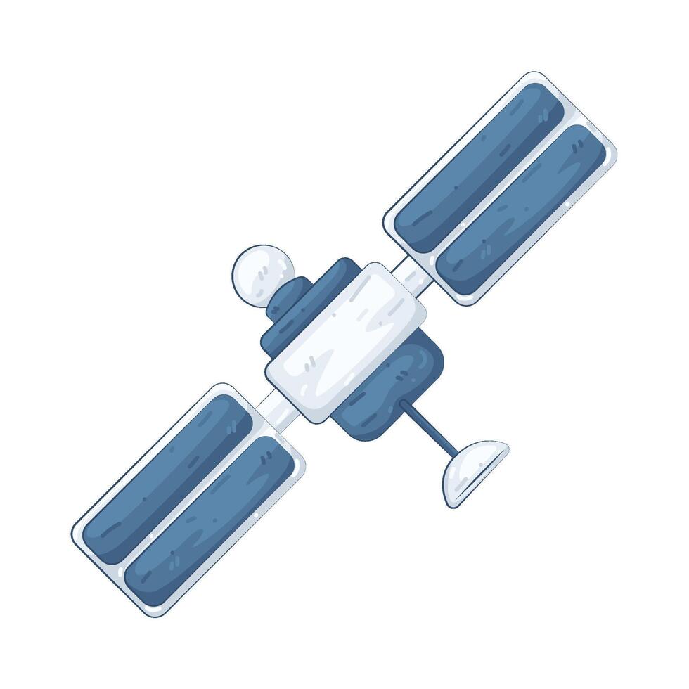 Illustration of a Space Satellite vector