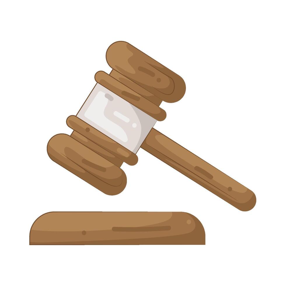 Illustration of a Gavel vector