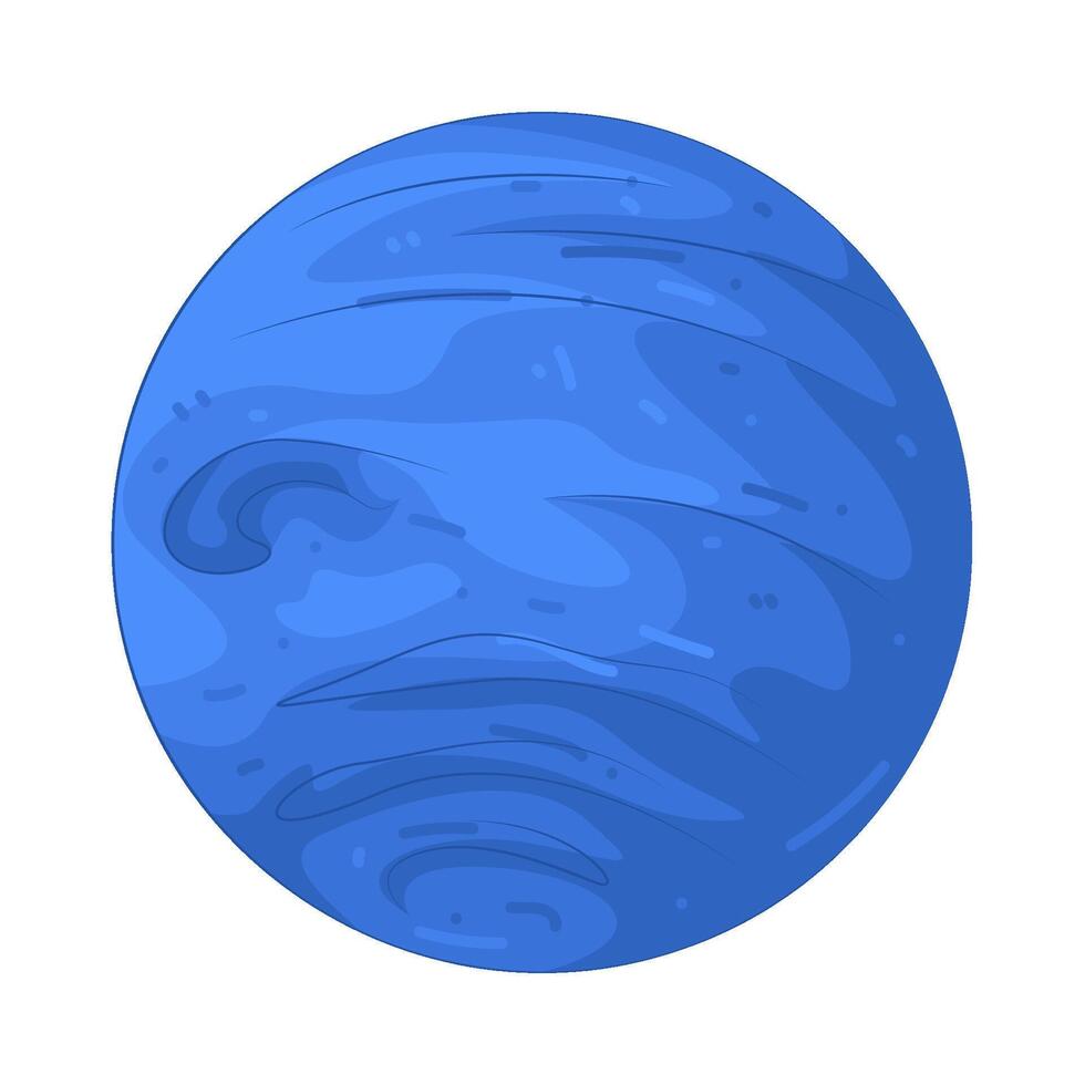 Illustration of Neptune planets vector