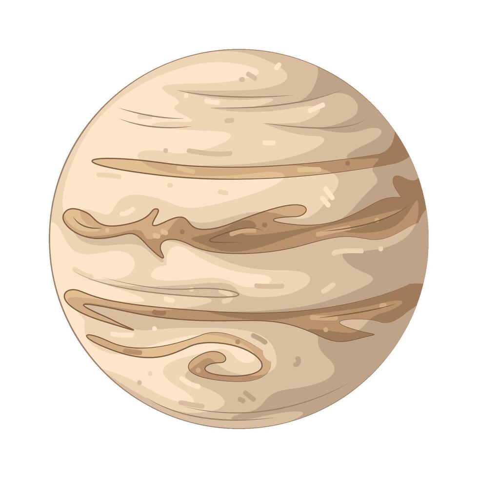 Illustration of a jupiter Planet vector