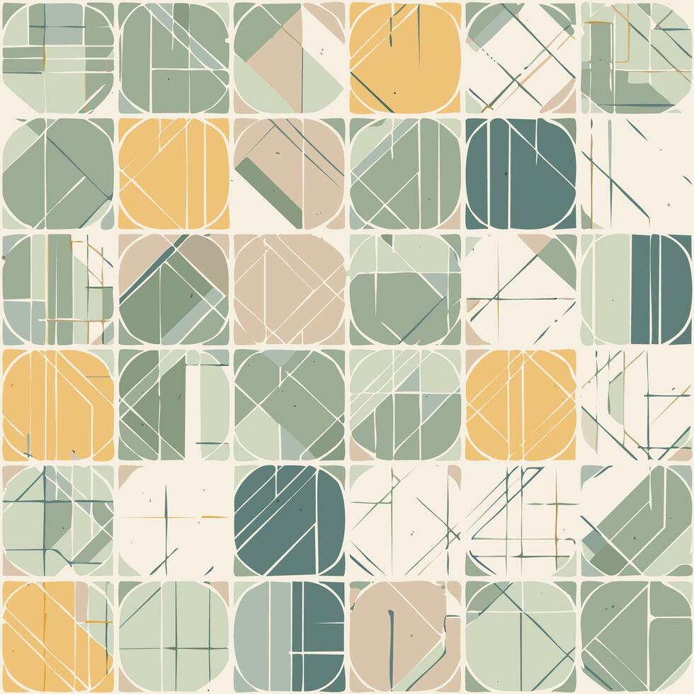 seamless, tileable texture pattern blending vintage and brutalism styles vector